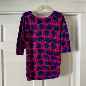 Lilly Pulitzer Elephant Sweater M